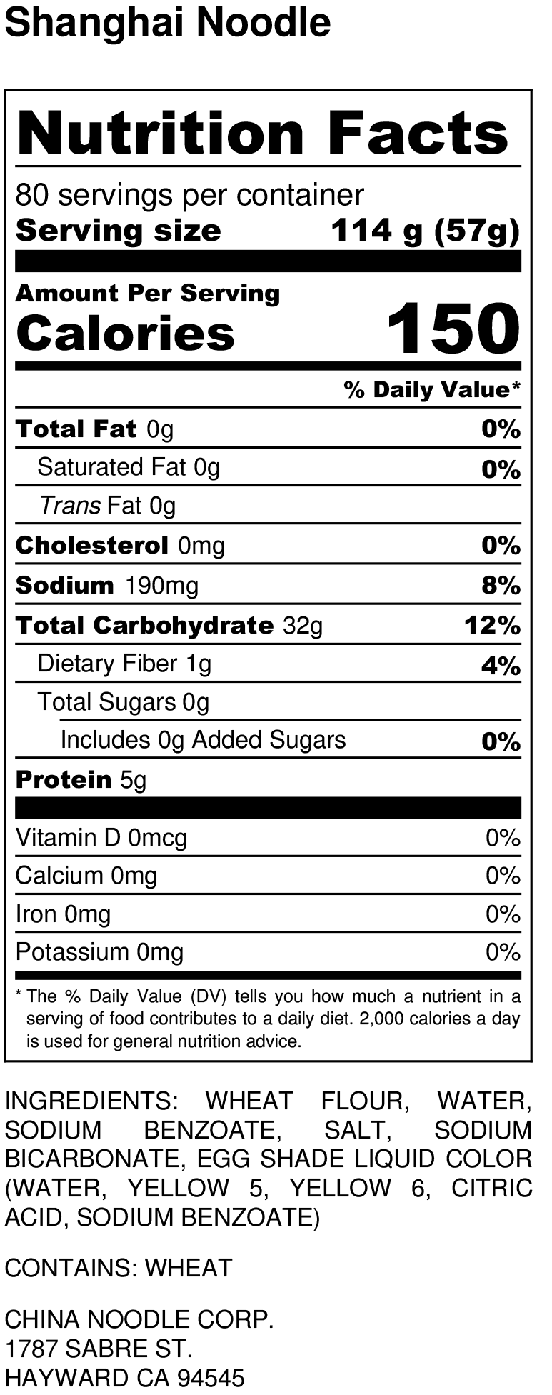 Nutrition Facts